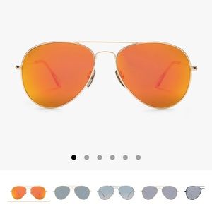 New DIFF eyewear - Cruz with Gold Orange Mirror Lenses